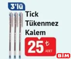 AVANSAS TİCK TÜKENMEZ KALEM 3'LÜ fiyat ve kampanya bilgisi